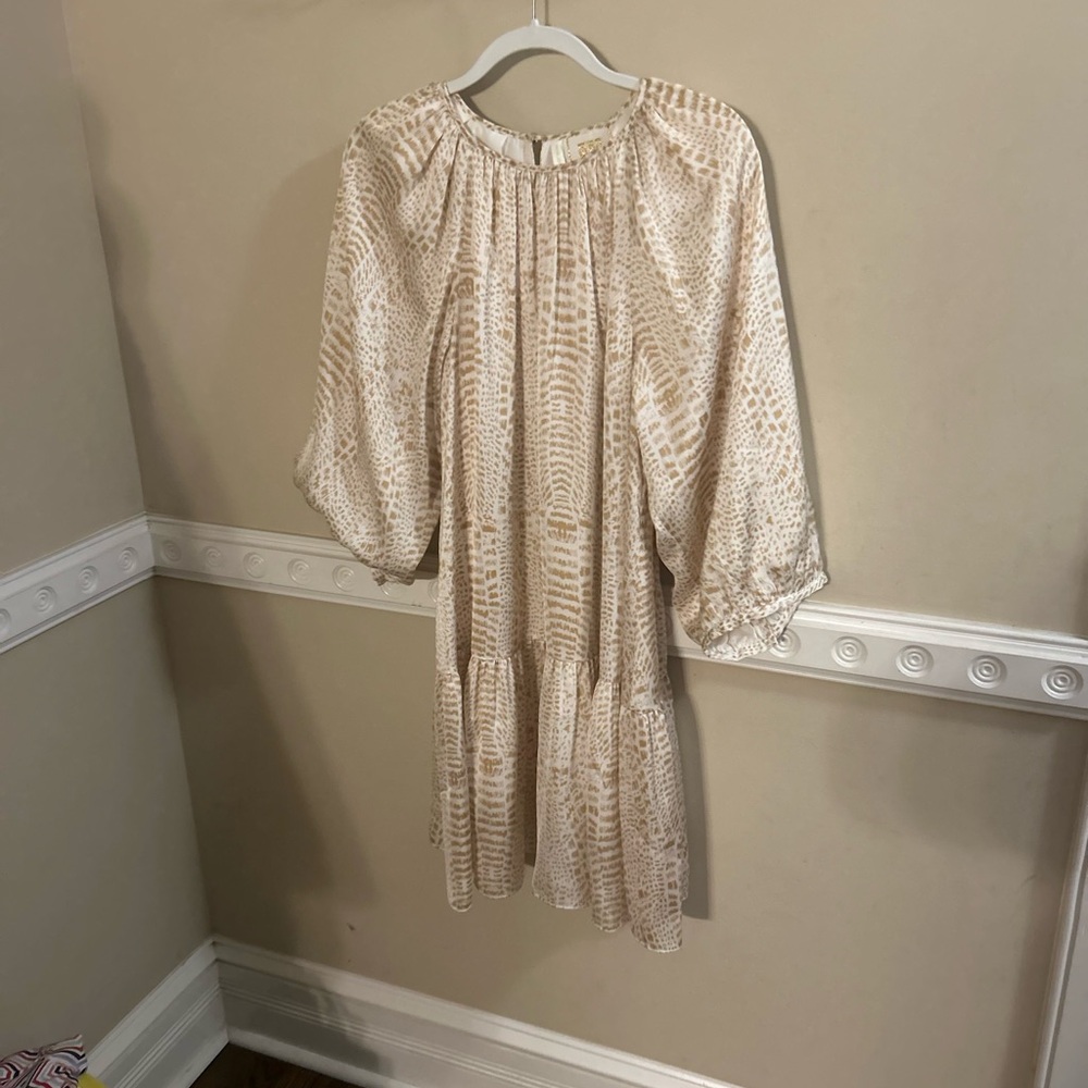 Gold/Beige & Cream Emily McCarthy Cocktail Dress worn once!!